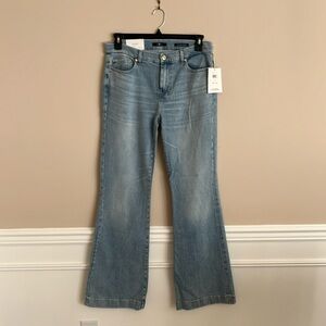 NWT 7 For All Mankind Dojo Flare Leg Trouser Jean size 32